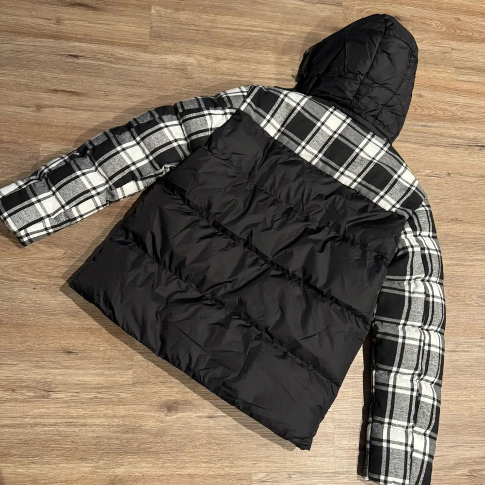 Black and Gray Men's Puffer Jacket